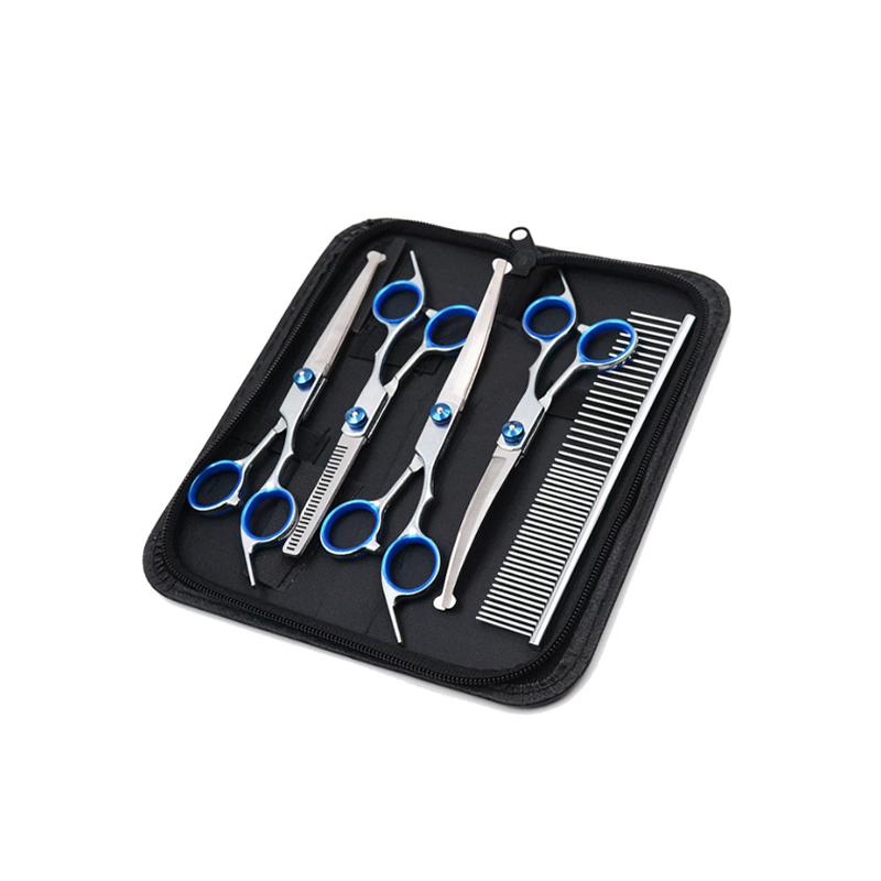 髪切り ハサミ 7点セット 切れ味抜群 ステンレス 丸い刃先 安全 プロ