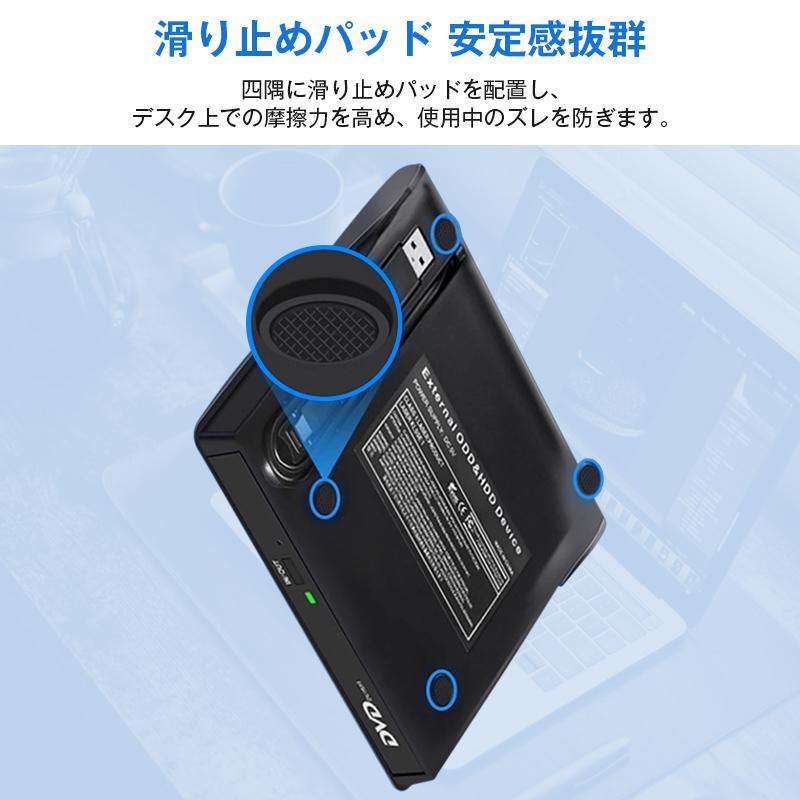 外付けDVDドライブ CDドライブ パソコン USB DVDドライブ 高速