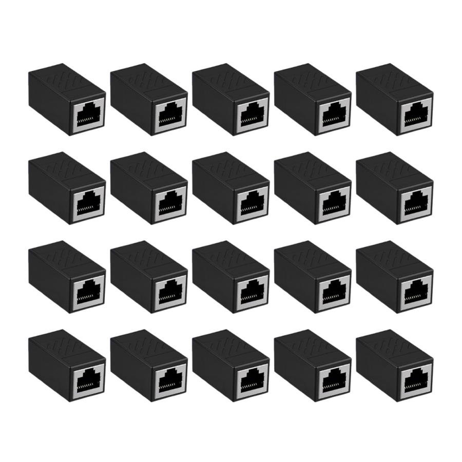 LANケーブル ギガビット 1Gbps 対応 コネクタ 20個セット 中継 延長 RJ45 8P8C ノイズ対策 高速 安定 通信 イーサネット ケーブル CAT5 CAT6 CAT7 互換 アダプタ |  | 03