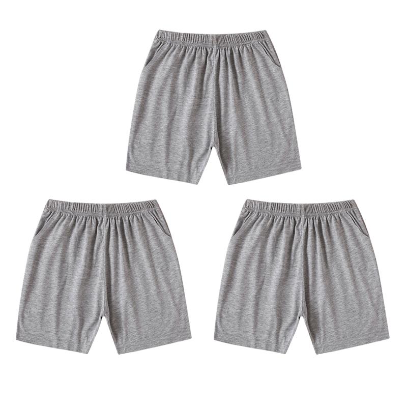 ハーフパンツ 3枚 グレー 子供 100 110 120 130 140 150 160 170 無地  