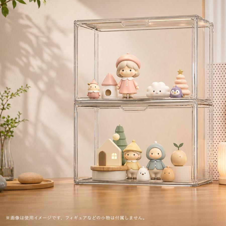 フィギュアケース コレクションケース 透明 防塵 組み立て式 ディスプレイケース 収納 箱 棚 扉付き 積み重ね可能 フィギュア ドール 模型 展示 アクスタ 推し活 |  | 14