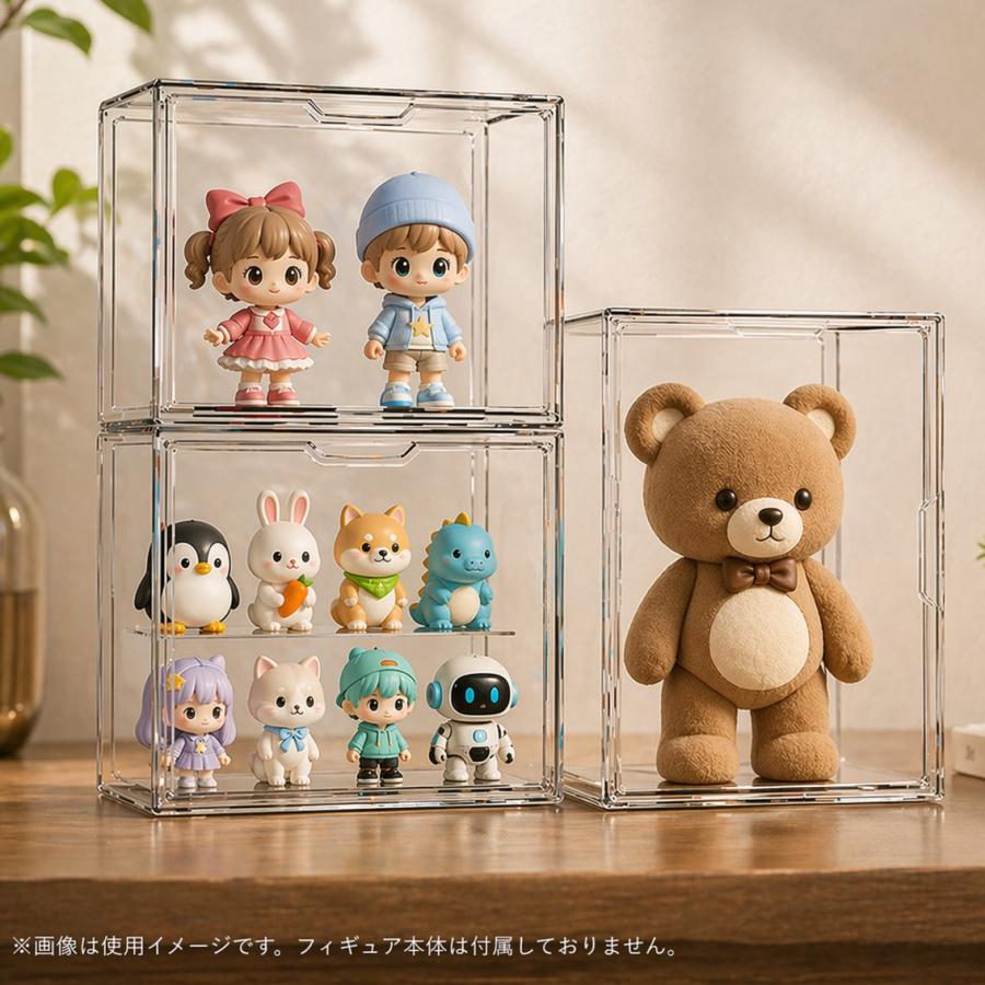 フィギュアケース コレクションケース 透明 防塵 組み立て式 ディスプレイケース 収納 箱 棚 扉付き 積み重ね可能 フィギュア ドール 模型 展示 アクスタ 推し活 |  | 16