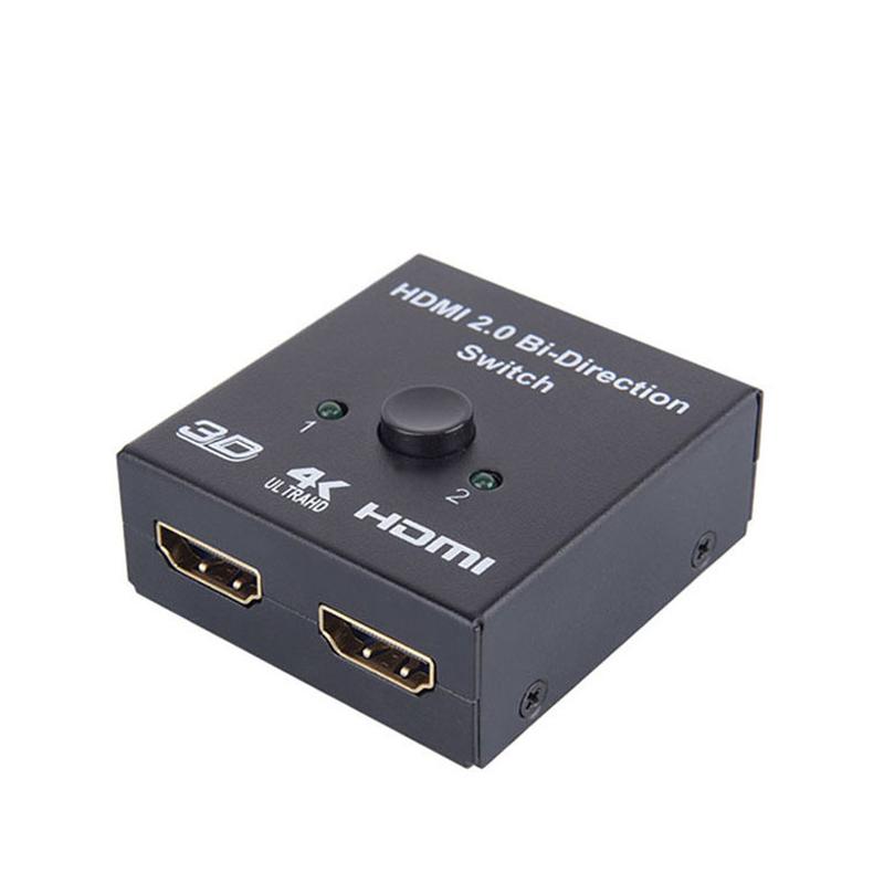 HDMI 切替器 2⇔1 分配器 セレクター スプリッター ボタン 手動 入力
