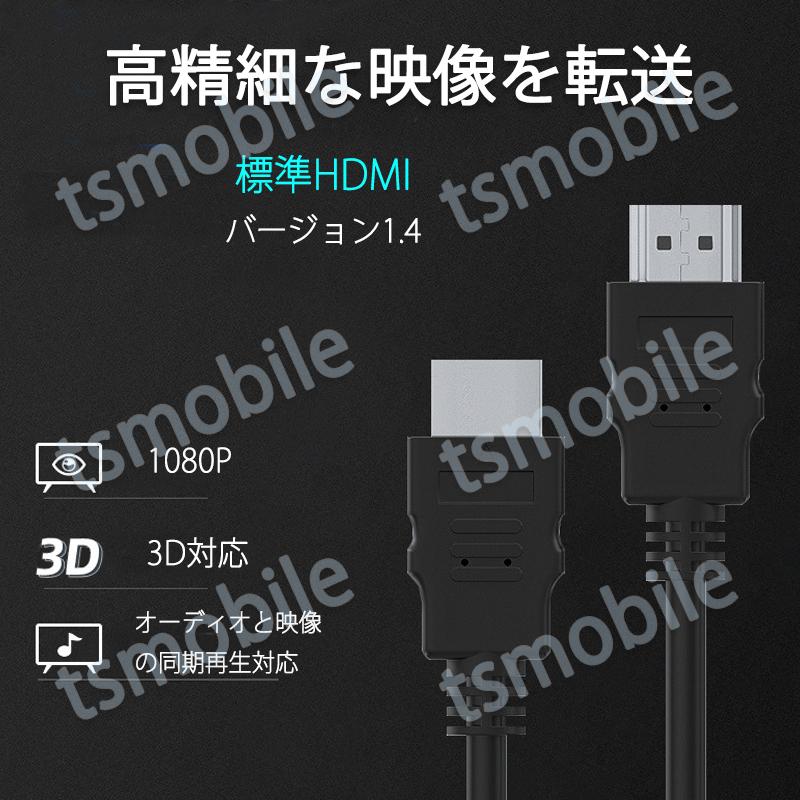 HDMI端子対応 映像ケーブル 1.5m オス⇔オス 1080P対応 ディスプレイ