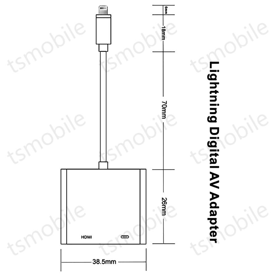 Lightning Hdmi変換ケーブル1080p Hd画質iphone Lightning Digital Avアダプタ ライトニング Hdmi 変換アダプター スマホ アップル デジタル接続ケーブル Hdmilightning Tsモバイル 通販 Yahoo ショッピング