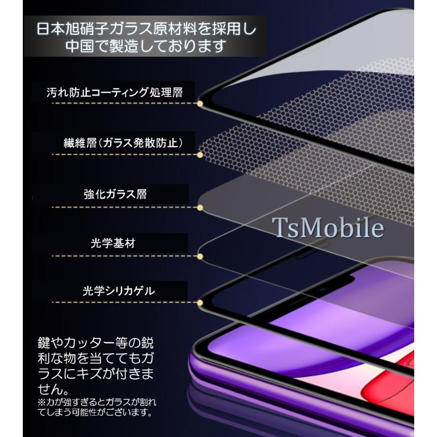 iPhone11ガラスフィルム iPhone11 Pro/11 Pro Max 全面保護フィルム iPhone X/XR/XS保護フィルム 強化ガラス｜tsmobile｜06