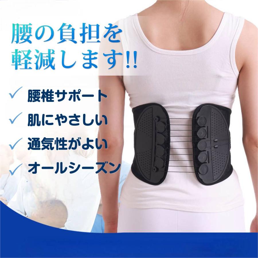 腰サポーター ローラー付き 腰痛ベルト 骨盤ベルト コルセット 腰椎