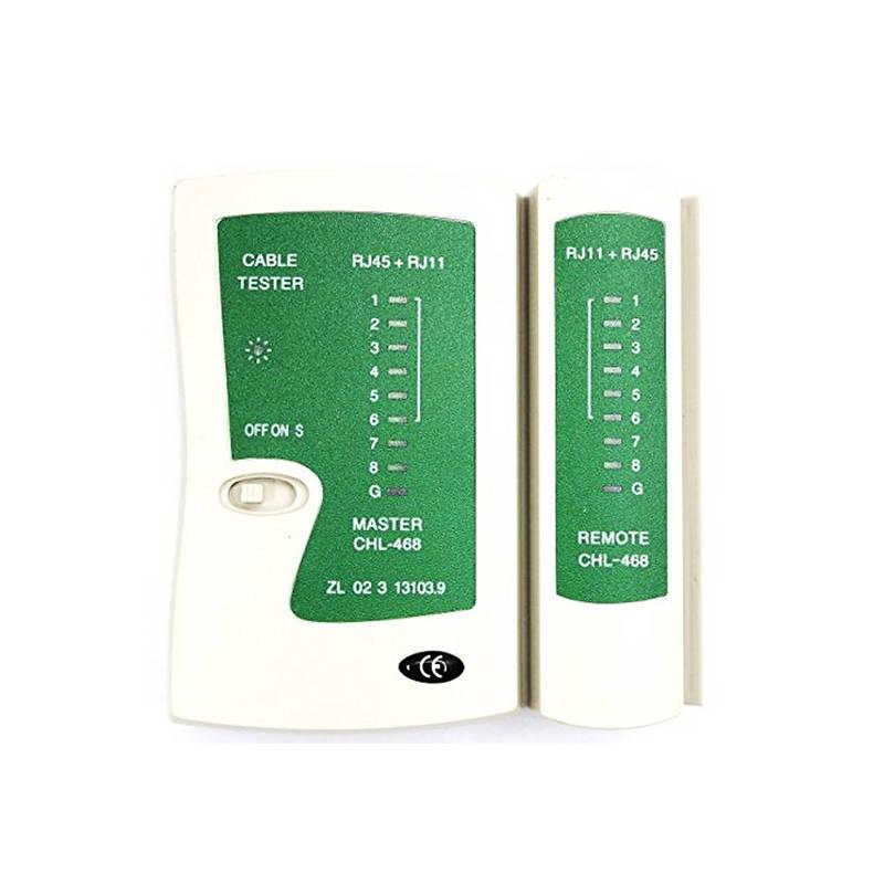 LANケーブルテスター 親機/子機分離タイプ RJ45 RJ11対応 LANテスター