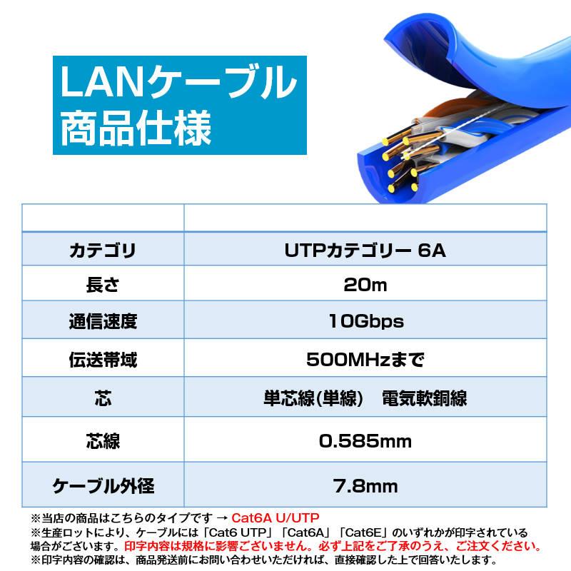 LANケーブル自作セット 貫通コネクタ20個+かしめ工具+LANテスター+