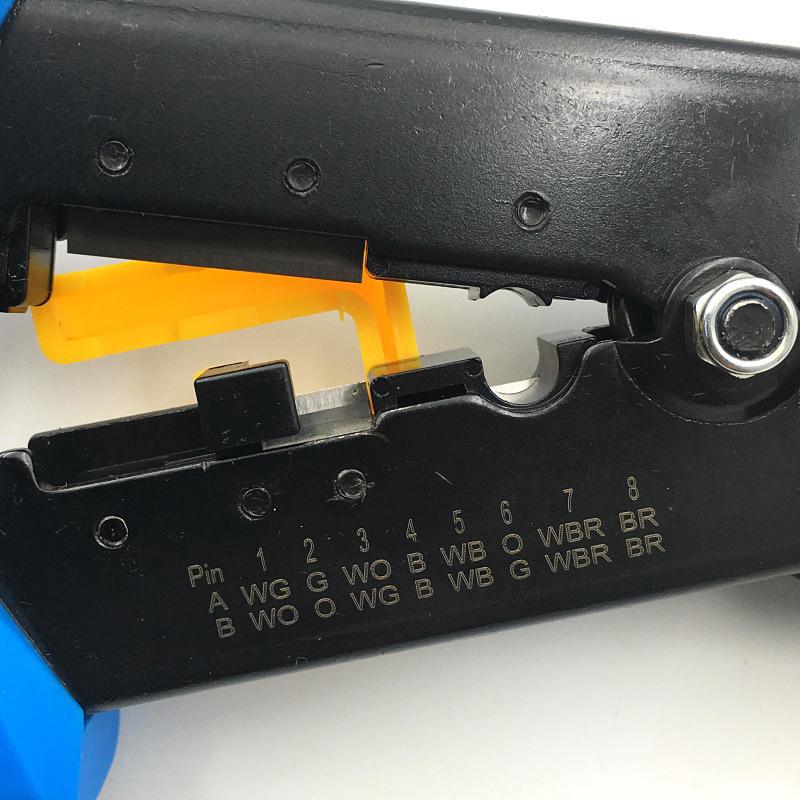 LANケーブル自作セット 貫通コネクタ20個+かしめ工具+LANテスター+