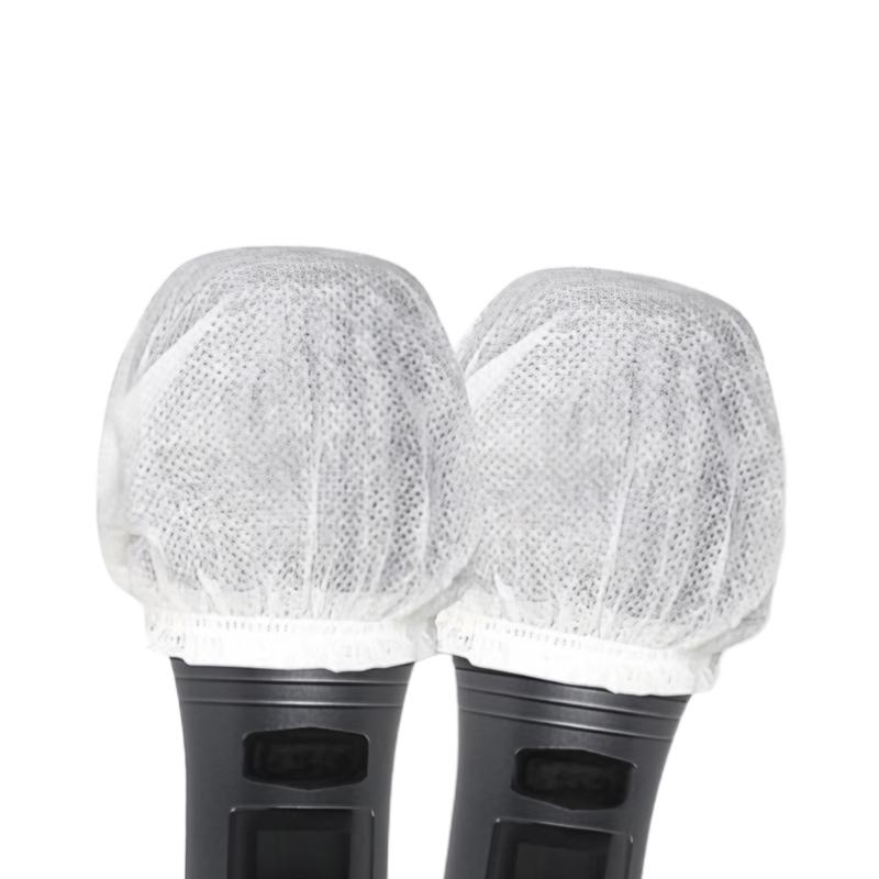 マイクカバー 使い捨て 100枚 セット カラオケ 不織布 黒 ブラック 個包装 飛沫防止 ウイルス対策 感染予防 衛生 清潔 安心 風防 雑音防止 イベント 講演 会議 |  | 02