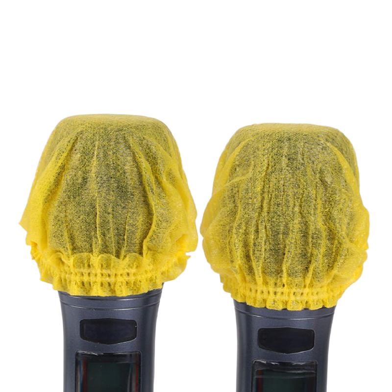 マイクカバー 使い捨て 100枚 セット カラオケ 不織布 黒 ブラック 個