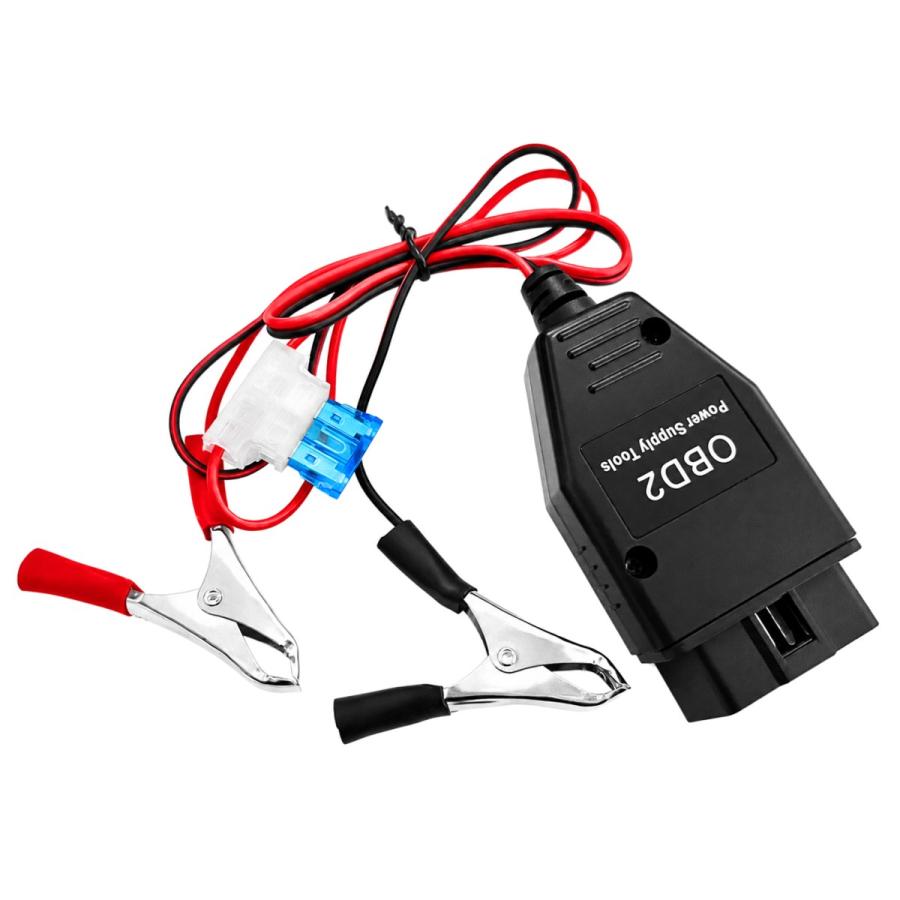 OBD2 メモリーバックアップ 12V車用 バッテリー交換 メモリーセーバー ヒューズ付き 設定保持補助 クリップ接続 |  | 08