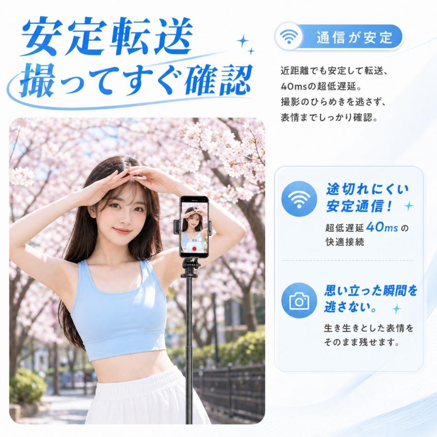 自撮りモニター スマホ 外カメラ セルフィー MagSafe対応 ミラーリング