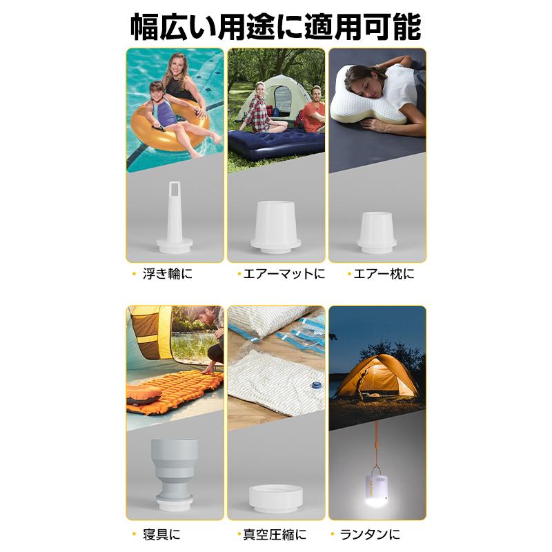 MARIN（マリン）美品　USB充電式ライト前後、カバー、空気入れ付！ エアーポンプ 空気入れ 空気抜き 圧縮 ランタン USB充電式 LEDライト