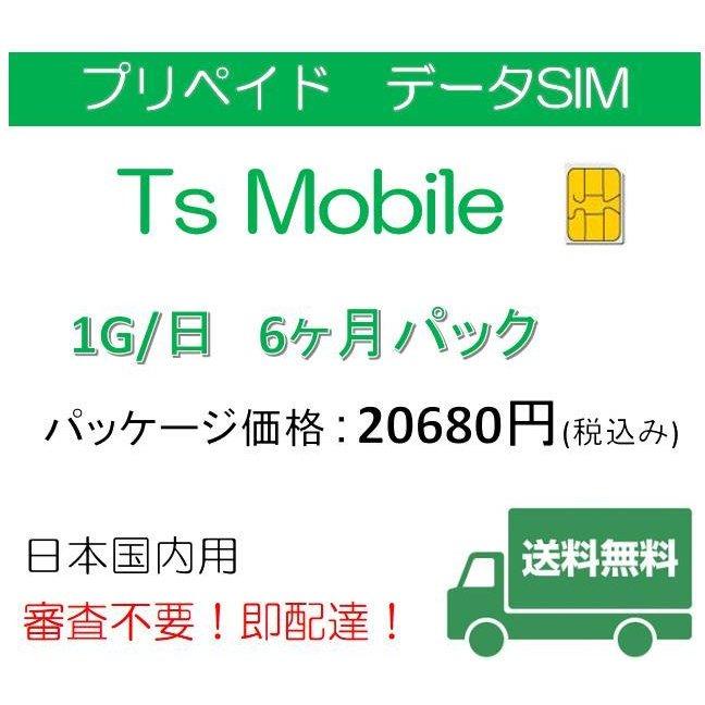プリペイドsim 格安SIM ドコモ  高速データ容量1G/日6ヶ月プラン Docomo モバイルデータ通信専用 4G 格安SIM 半年パック  日本国内 |  | 01