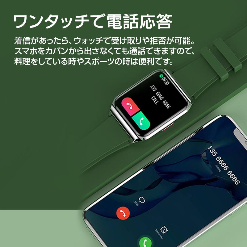 スマートウォッチ 通話可能 ブレスレット LINE対応 血圧計 睡眠 体温 USB充電 心拍計 血中酸素濃度 着信通知 歩数計 日本語マニュアル付 誕生日 プレゼント｜tsmobile｜12