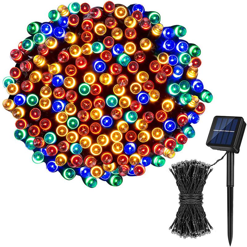 イルミネーション 屋外用 100球 12m ソーラー充電式 LED