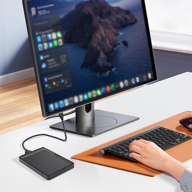 外付けハードディスクケース 2.5インチ HDD/SSD対応 USB3.0 高速転送 電源不要 薄型 軽量 ポータブル ケース 最大6TB対応 Windows Mac テレビ録画対応 簡単装着 |  | 10