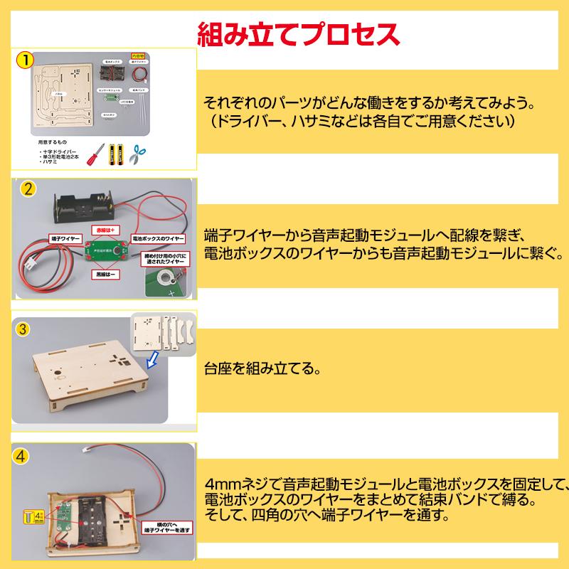音感知センサーライト 工作キット DIYデスクライト 電気 照明 子供 木 小学生 サウンド テーブルランプ LED おもちゃ 実験 組み立て 簡単 電子工作 |  | 07
