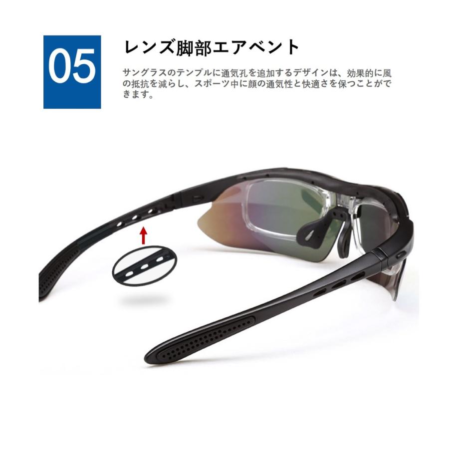 サングラスメンズ スポーツサングラス UVカット 偏光レンズ グラス