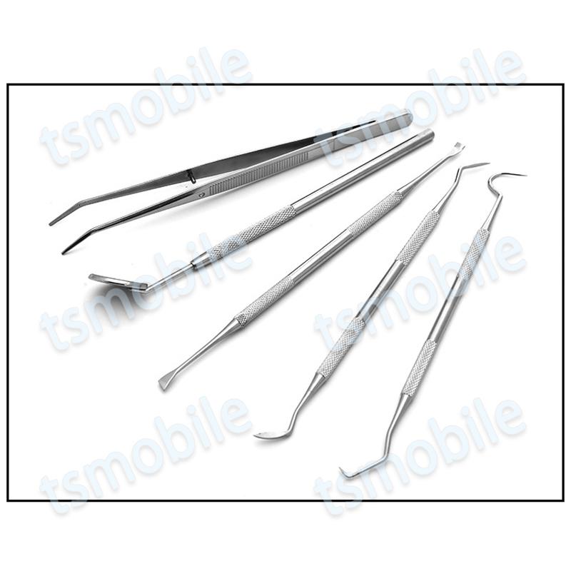 歯石取り 5本セット ケース付き スケーラー 歯垢 食べかす 除去 用具 デンタル オーラル ケア  口腔 衛生 ツール 自宅 歯の点検 器具ヤニとり ステンレス製 |  | 11