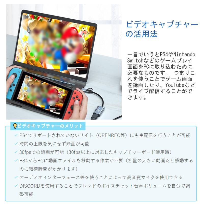 ビデオキャプチャー hdmi to usb2.0 キャプチャーボード ビデオ