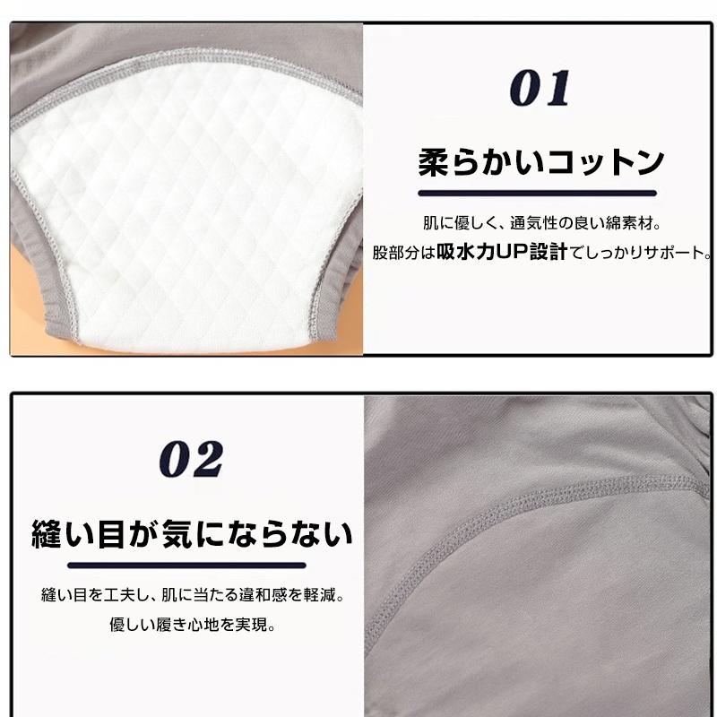 吸水ショーツ 3枚 尿漏れケアパンツ 失禁パンツ 女性 婦人用 綿100% 大容量 吸収 200mL サニタリーショーツ 漏れない 蒸れない 通気性 介護 生理 シニア 高齢者 楽天市場】吸水ショーツ 3枚 尿漏れケアパンツ 失禁パンツ 女性 婦人用