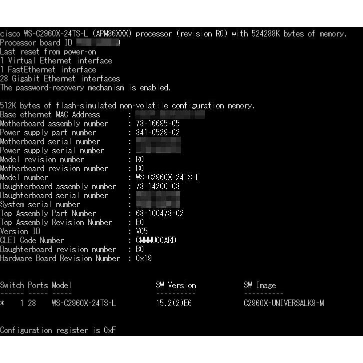 埼玉発】【CISCO】Catalyst 2960-Xシリーズスイッチ WS-C2960X 埼玉発】【CISCO】Catalyst 2960-Xシリーズスイッチ WS-C2960X