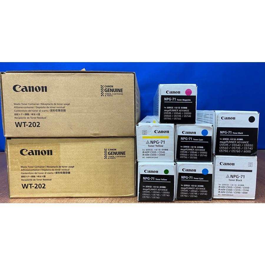 越谷発】☆新価格☆【CANON】純正未使用トナー☆NPG-71☆４色(K×2、C×2