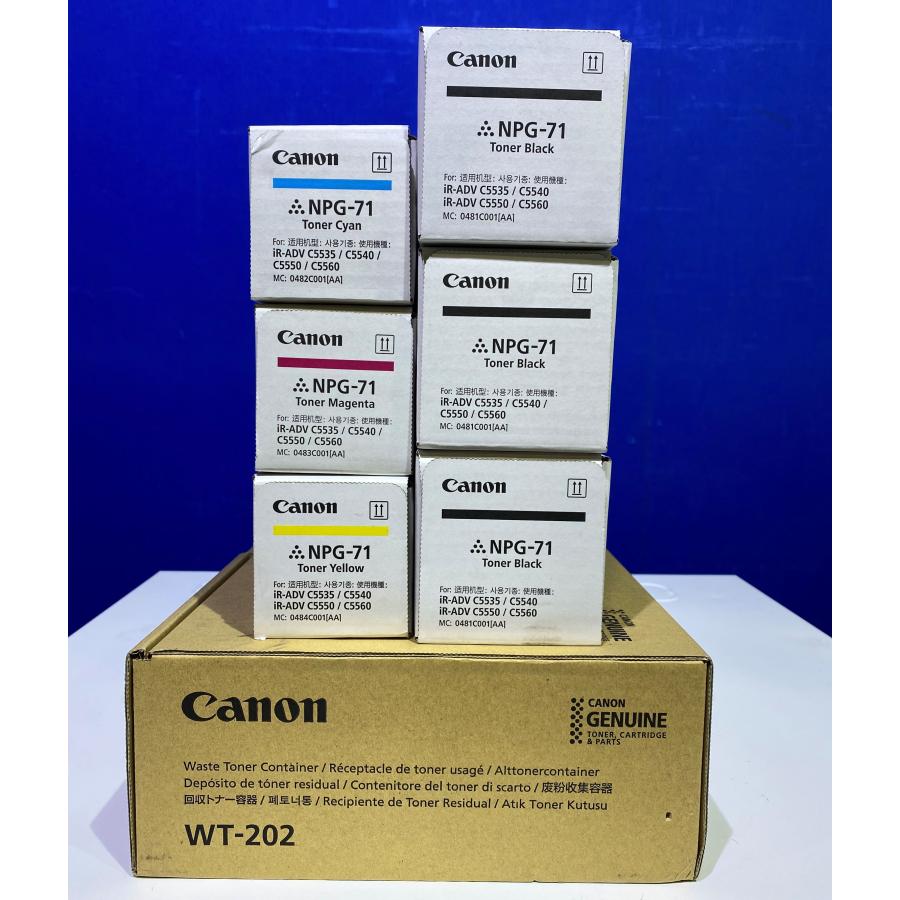 Canon NPG-71 トナーカートリッジセット5本セット！ Canon (キヤノン）トナー NPG-71 5本