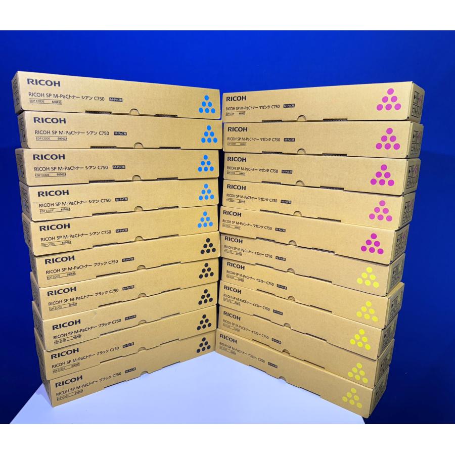 RICOH SP MーPacトナー　C750 4色セットで RICOH SP M-PaCトナー C750 4色セット