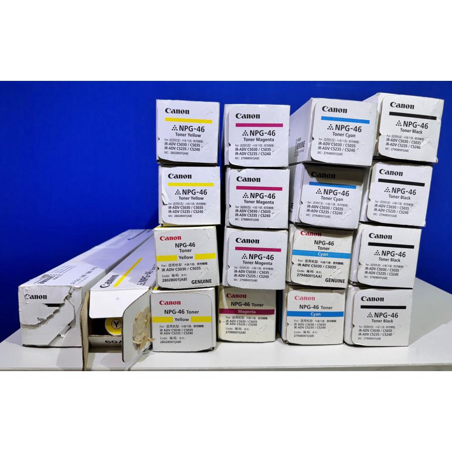 Canon NPG-52トナーカートリッジセットとNPG-46 2本