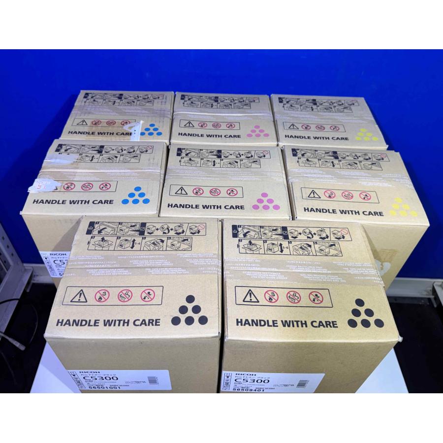 【越谷発】【RICOH】 Pro Pトナー C5300（K×2 C×2 M×2 Y×2）４色合計８本セット ☆純正未使用品   (37006） |  | 01