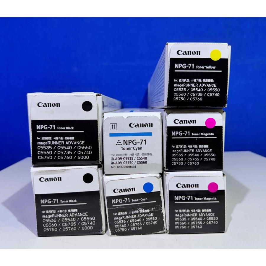 【越谷発】【CANON】NPG-71（K×2 C×2 M×2 Y×1）☆ 純正未使用品 　(37009) | キヤノン