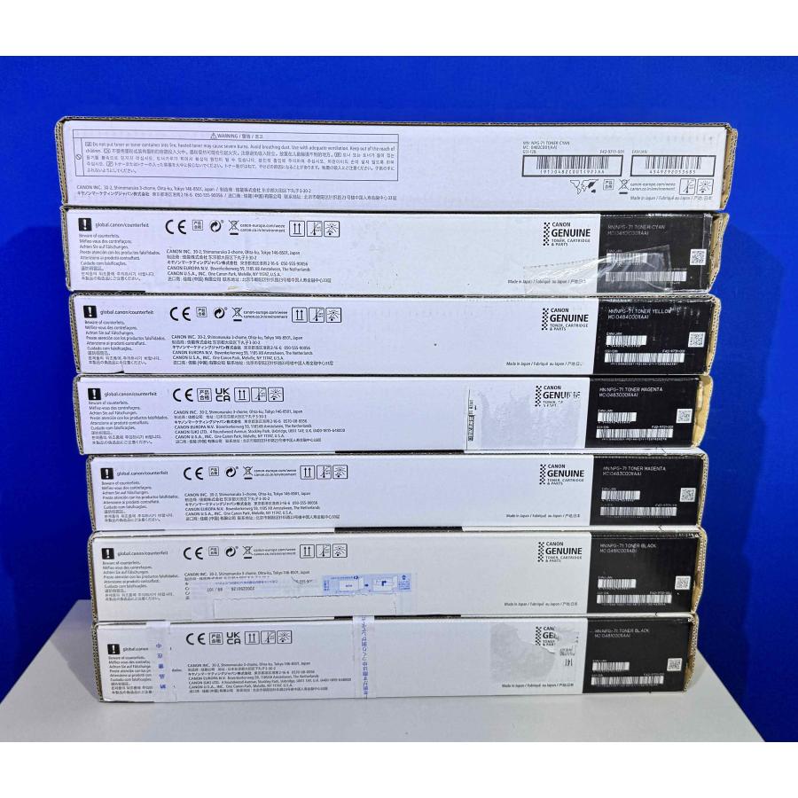 【越谷発】【CANON】NPG-71（K×2 C×2 M×2 Y×1）☆ 純正未使用品 　(37009) | キヤノン | 03