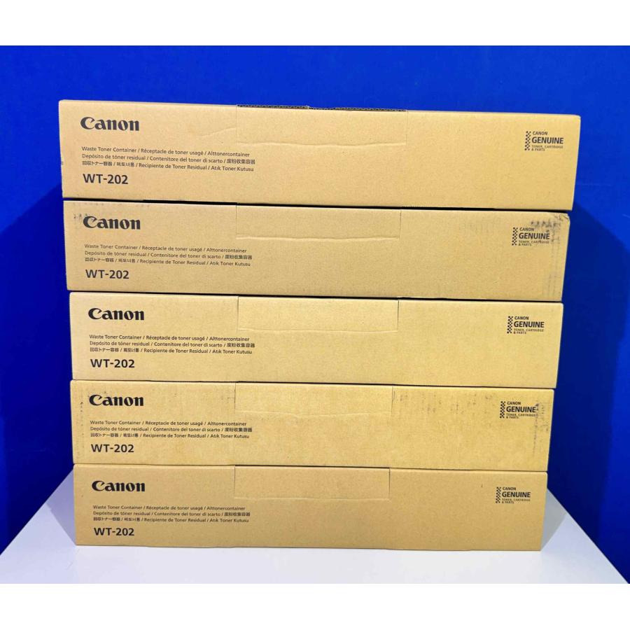 【越谷発】【CANON】純正未使用品  WT-202  廃トナー回収容器  ★ ５本セット ★ 一部落書きあり（37474） | キヤノン | 03