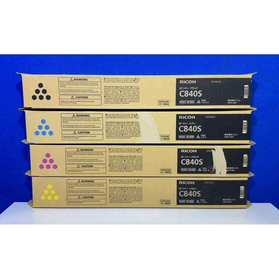 【越谷発】【RICOH】☆ RICOH　SP トナー C840S ☆ ４色セット☆純正未使用品（37476） | リコー | 01