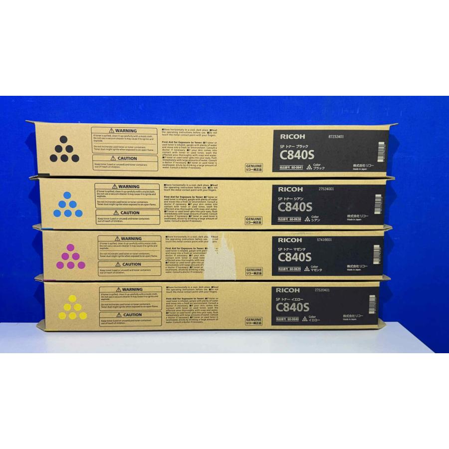 【越谷発】【RICOH】☆ RICOH　SP トナー C840S ☆ ４色セット☆純正未使用品（37477） | リコー | 01