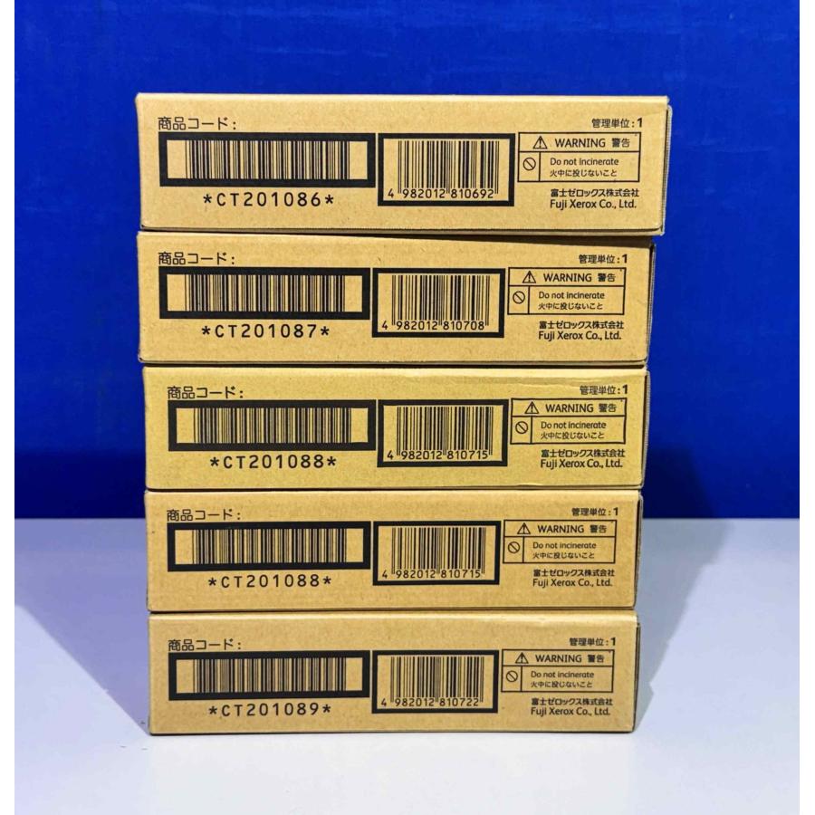 【越谷発】【FUJIFILM】CT201086〜201089 ４色 合計5本セット☆ 純正未使用トナー　DocuPrint C1100/C2110用（37486） | FUJIFILM | 01