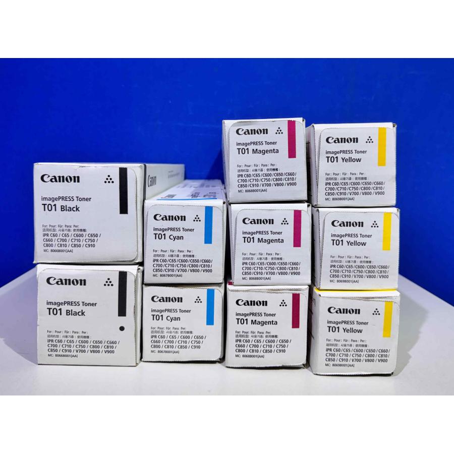 【越谷発】【CANON】 imagePRESS Toner T01 （K×2 C×2 M×3 Y×3）☆４色セット☆　(37492) | キヤノン