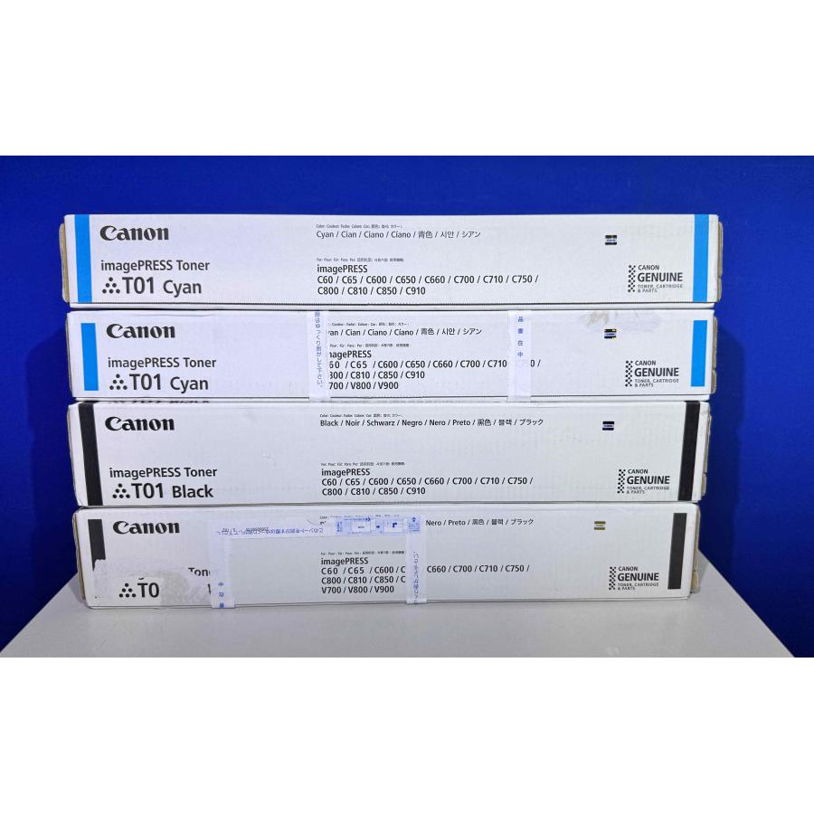 【越谷発】【CANON】 imagePRESS Toner T01 （K×2 C×2 M×3 Y×3）☆４色セット☆　(37492) | キヤノン | 02