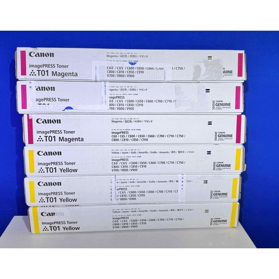 【越谷発】【CANON】 imagePRESS Toner T01 （K×2 C×2 M×3 Y×3）☆４色セット☆　(37492) | キヤノン | 04
