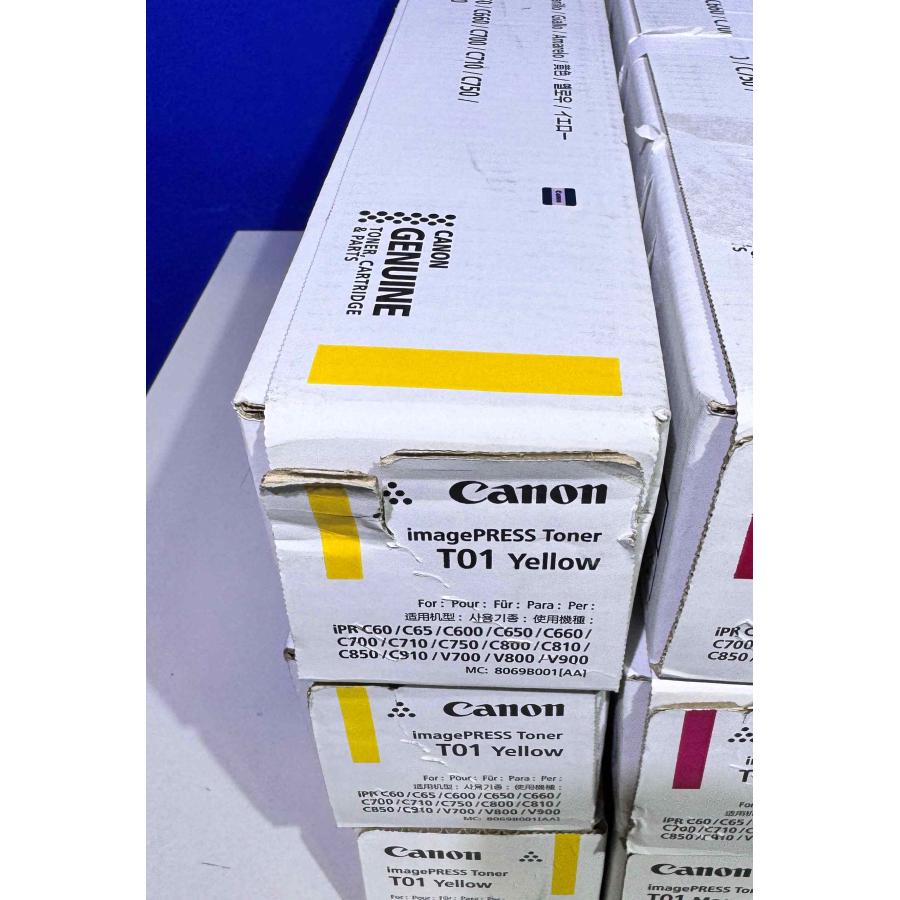 【越谷発】【CANON】 imagePRESS Toner T01 （K×2 C×2 M×3 Y×3）☆４色セット☆　(37492) | キヤノン | 06