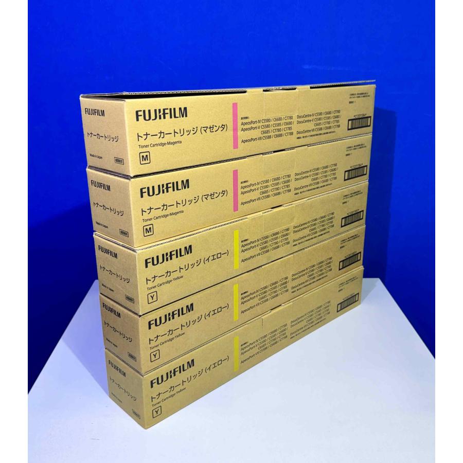 【越谷発】【FUJIFILM】 CT201582〜201585（K×4 C×2 M×2 Y×3）回収ボトル(CWAA0554)４本セット☆純正未使用品☆（37537） |  | 05