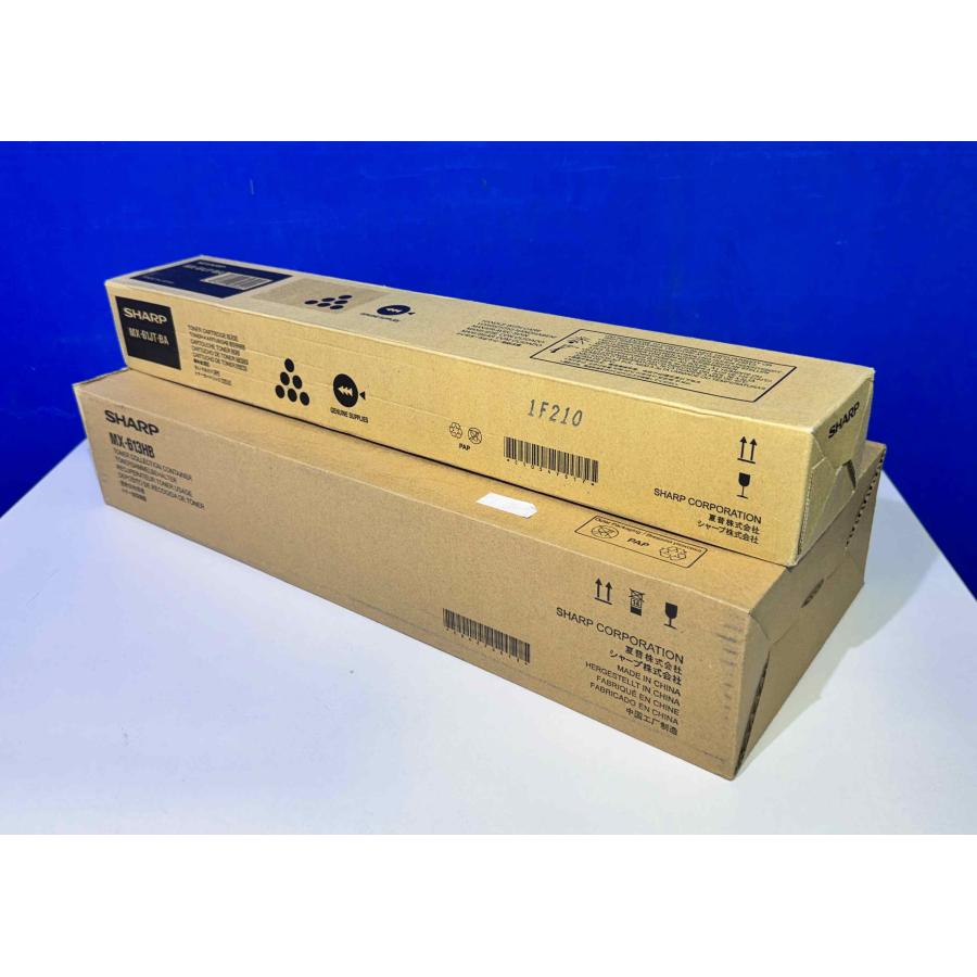【越谷発】【SHARP】 MX-61JT BA×1本 / 回収BOX(MX-613HB)セット　☆ 純正未使用トナー☆ (37543） | SHARP | 02