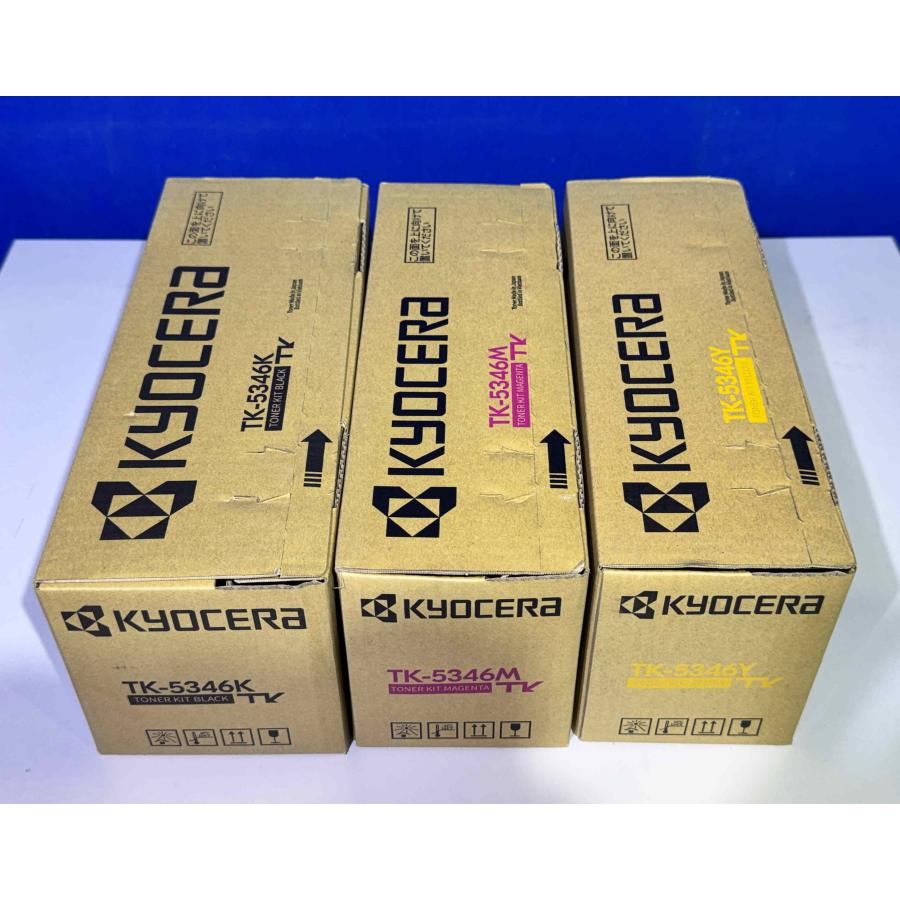 【越谷発】【KYOCERA(京セラ)】☆ TK-5346 ☆ トナーキット ブラック/マゼンタ/イエローセット　純正未使用トナー TASKalfa 352ci (37547） | KYOCERA | 01