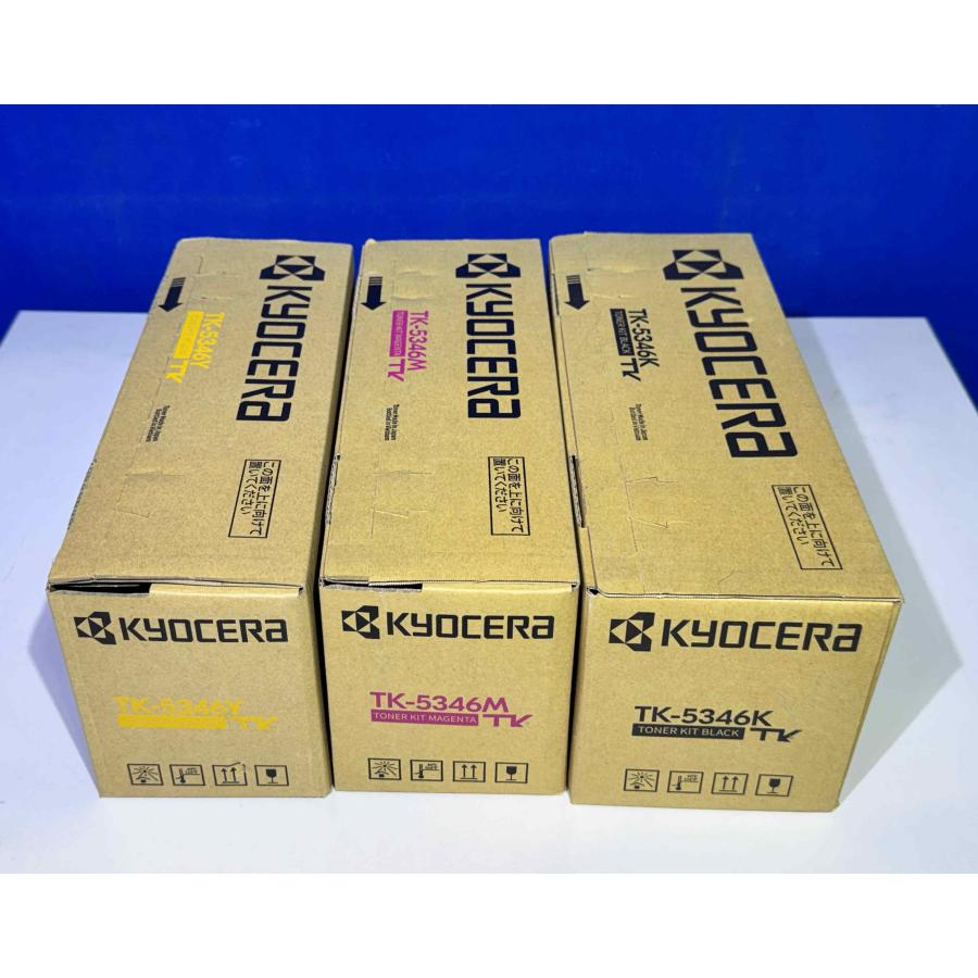 【越谷発】【KYOCERA(京セラ)】☆ TK-5346 ☆ トナーキット ブラック/マゼンタ/イエローセット　純正未使用トナー TASKalfa 352ci (37547） | KYOCERA | 02