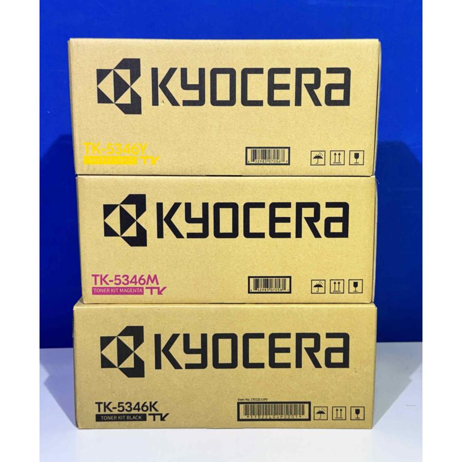 【越谷発】【KYOCERA(京セラ)】☆ TK-5346 ☆ トナーキット ブラック/マゼンタ/イエローセット　純正未使用トナー TASKalfa 352ci (37547） | KYOCERA | 04