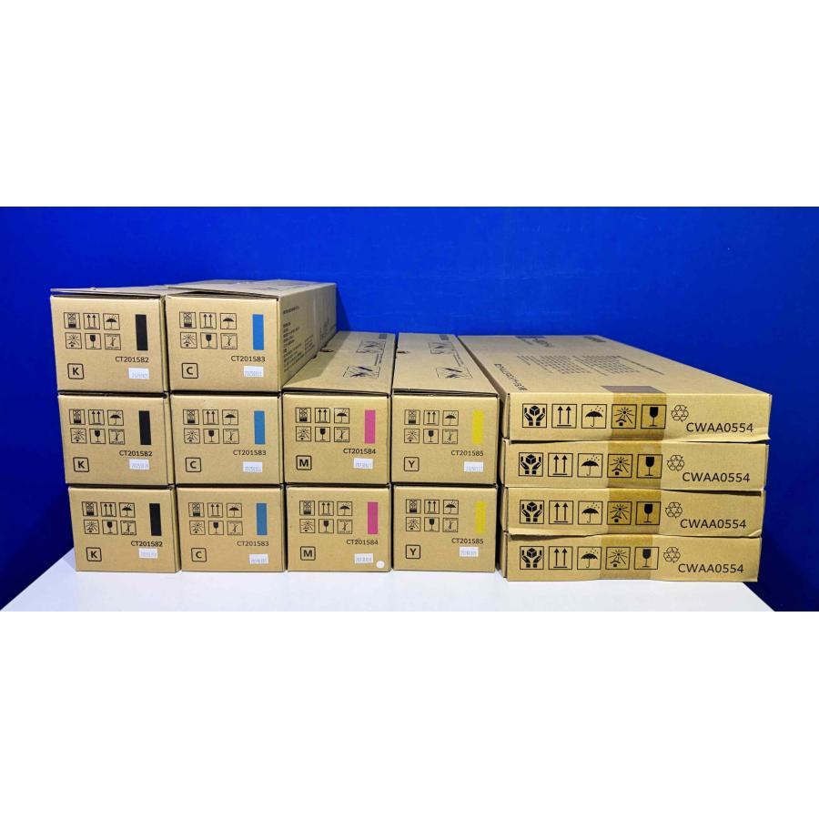 【越谷発】【FUJIFILM】 CT201582〜201585（K×3 C×3 M×2 Y×2）回収ボトル(CWAA0554)４本セット☆純正未使用品☆（37549） | 